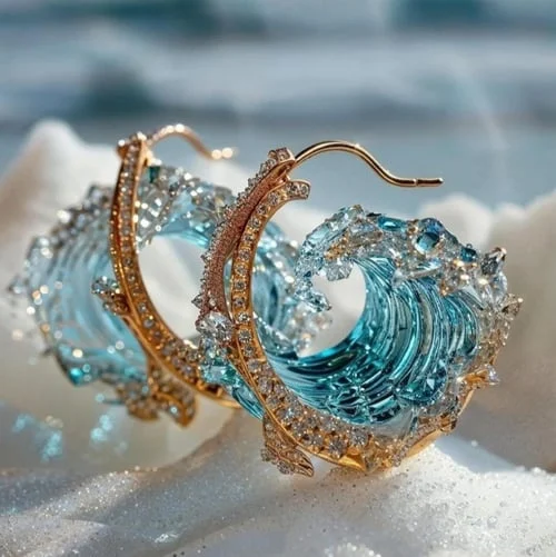 Oath of the Ocean' earrings